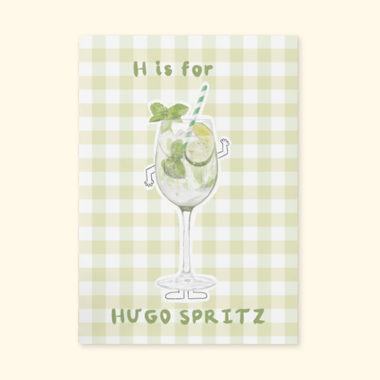 H is for Hugo Spritz framed mockup