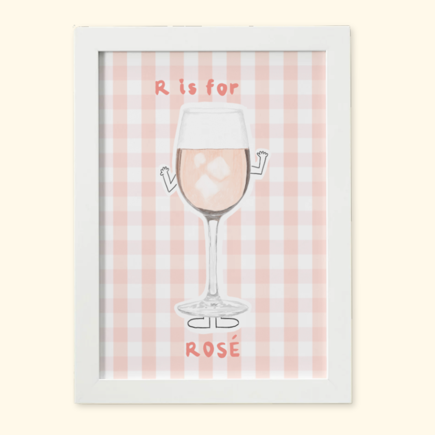 R is for Rosé mockup