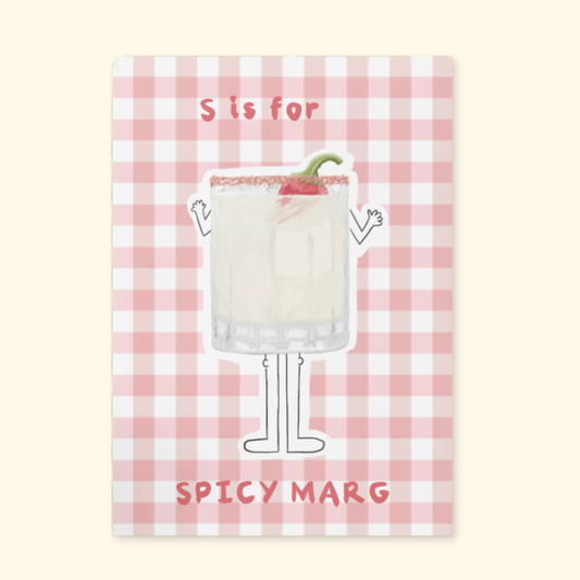 S is for Spicy Marg framed mockup