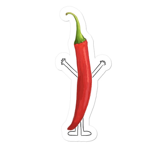 Red Long Chilli Sticker