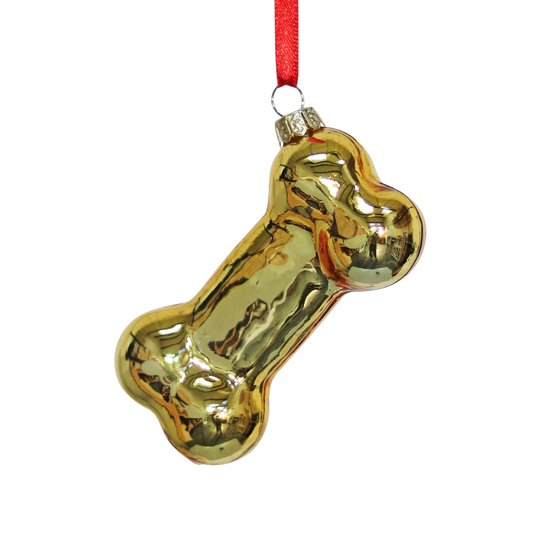 Gold Dog Bone Decoration