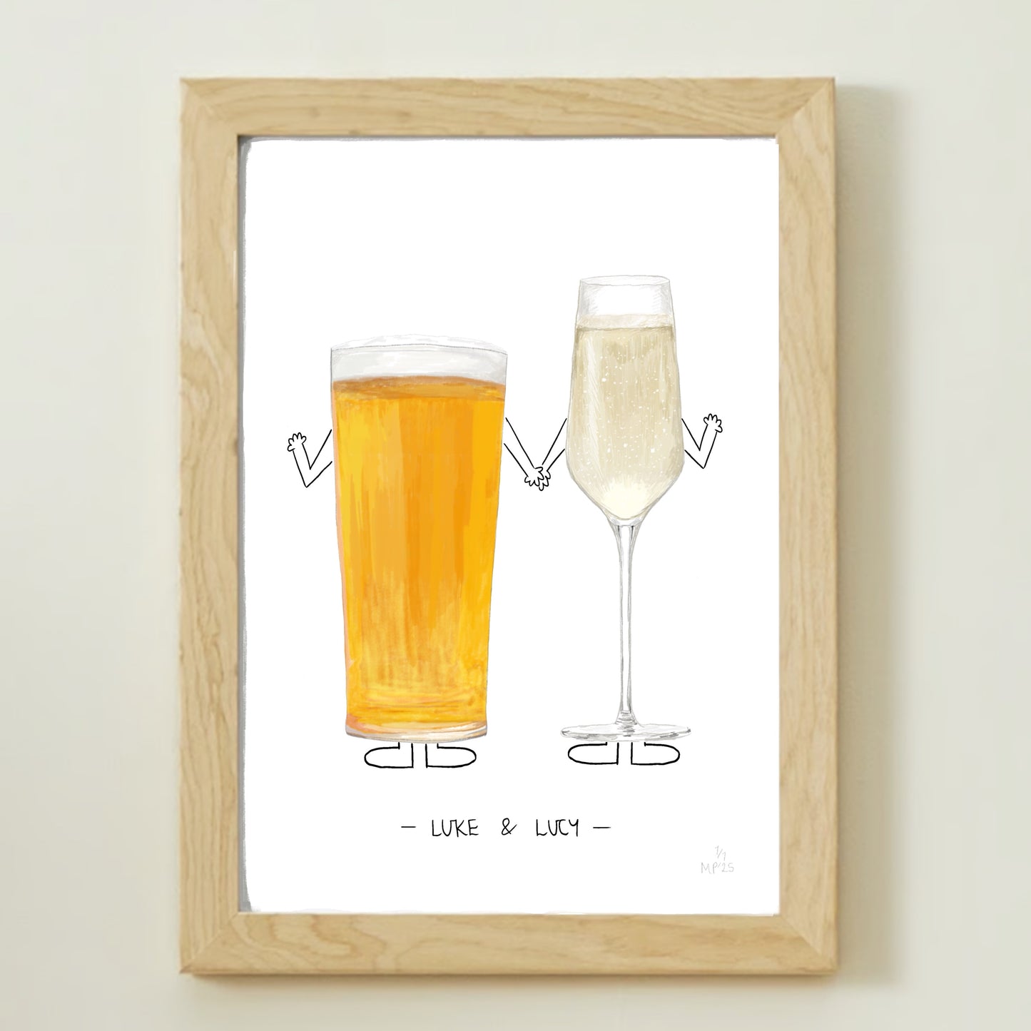 Pint of Beer & Sparkling Wine