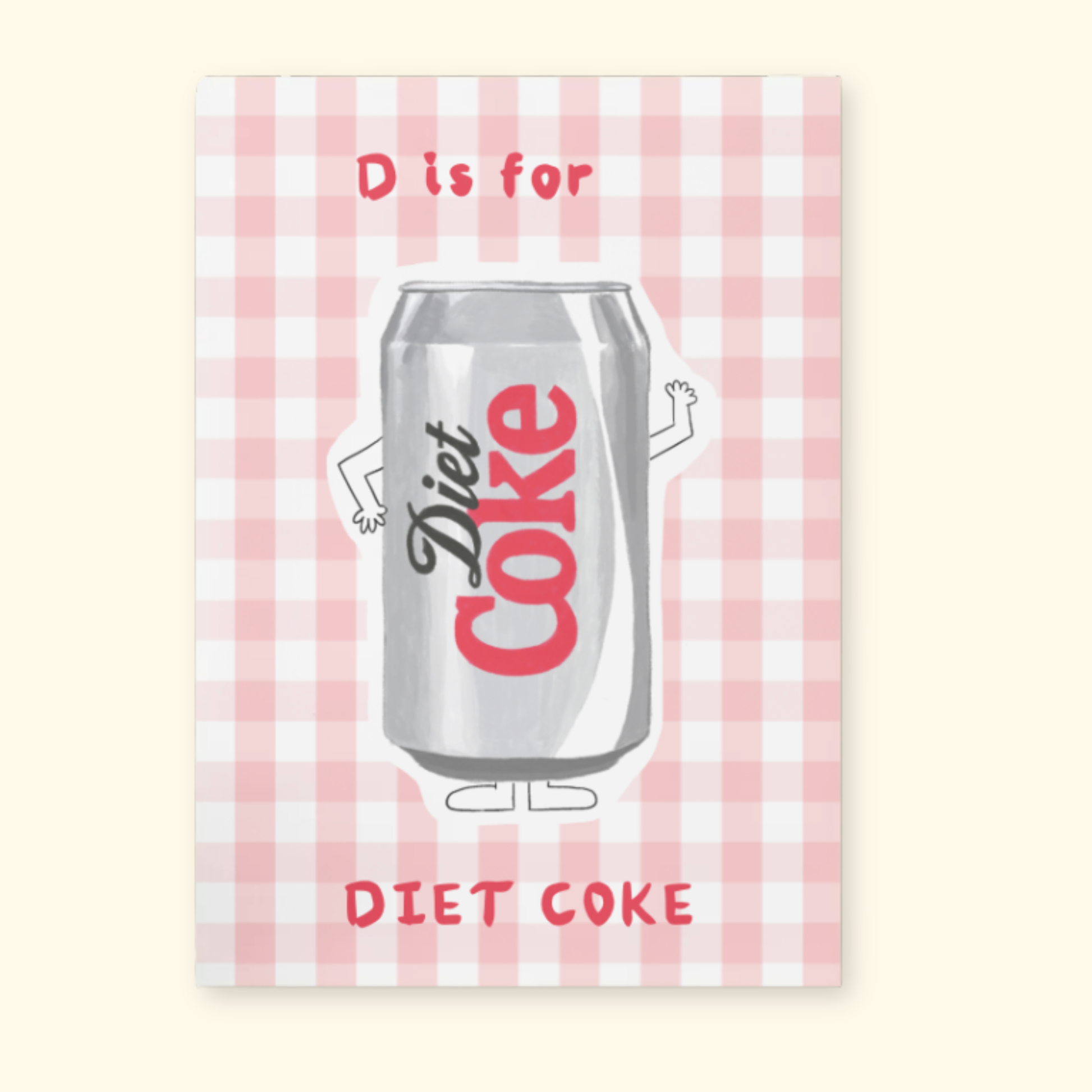 D is for Diet Coke mockup