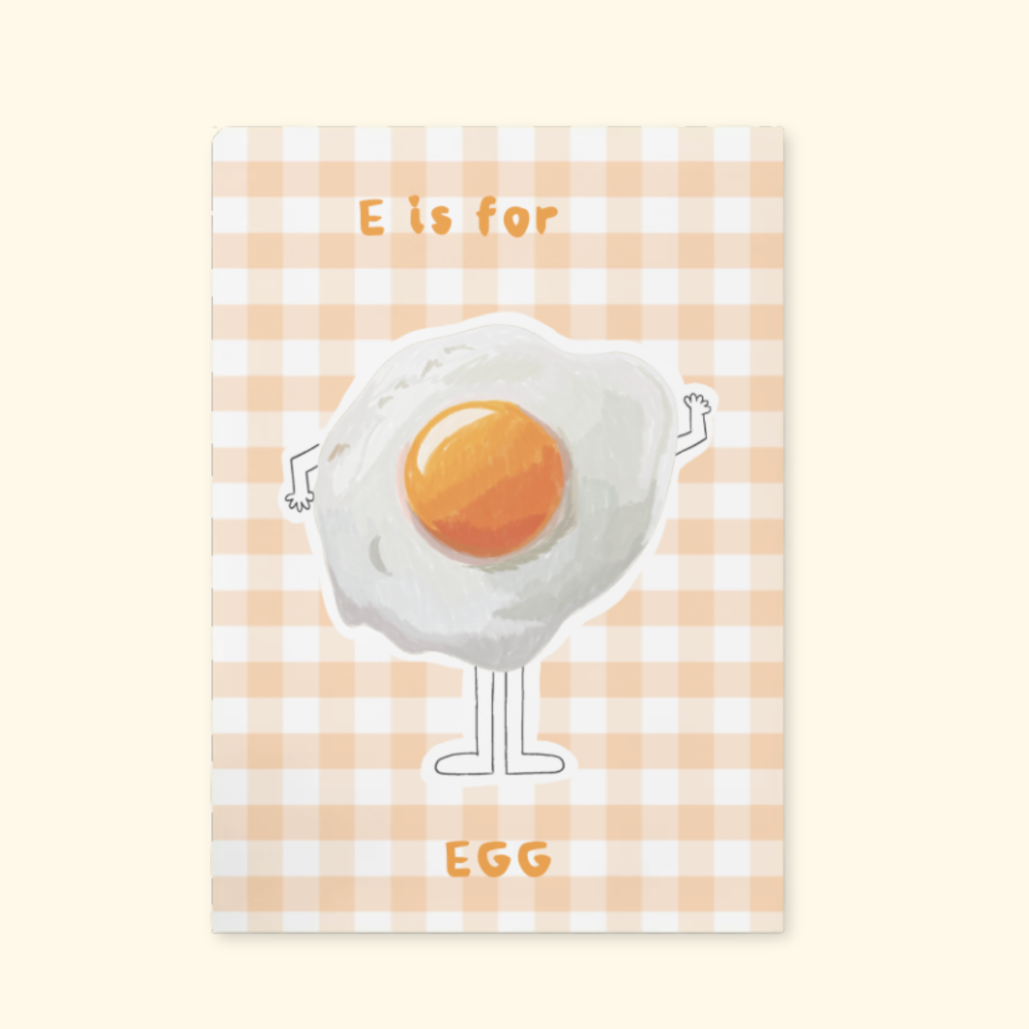 E is for Egg mockup