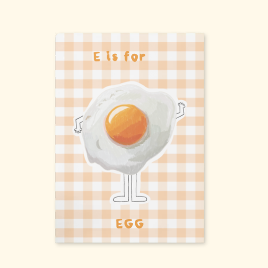 E is for Egg mockup