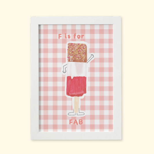 F is for Fab mockup