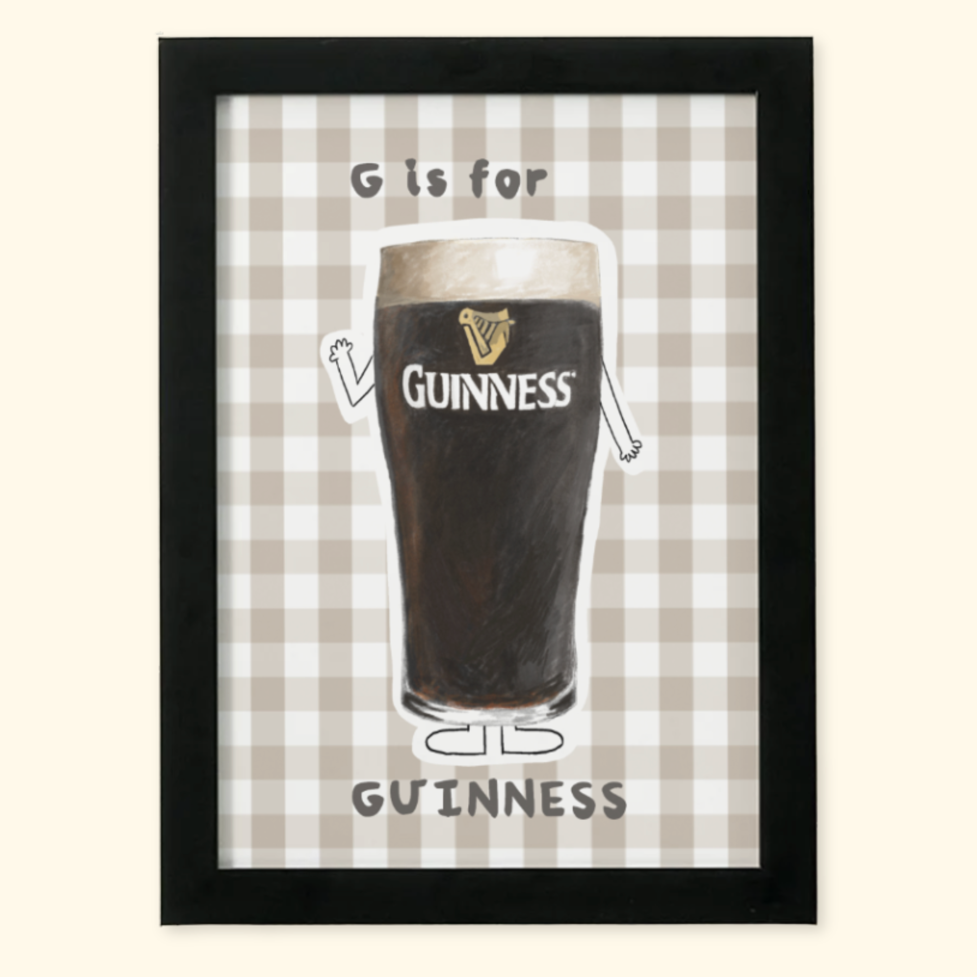 G is for Guinness mockup