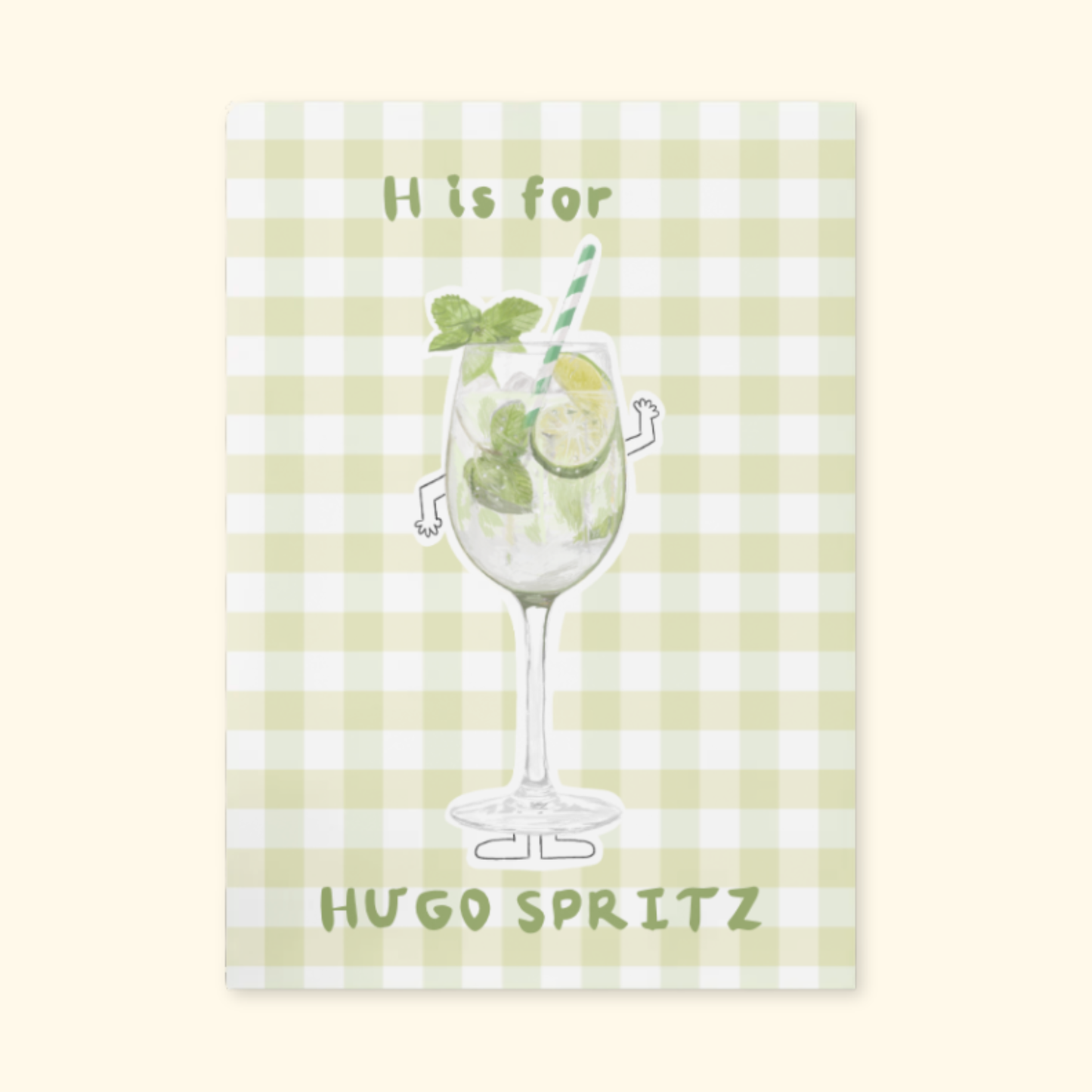 H is for Hugo Spritz framed mockup
