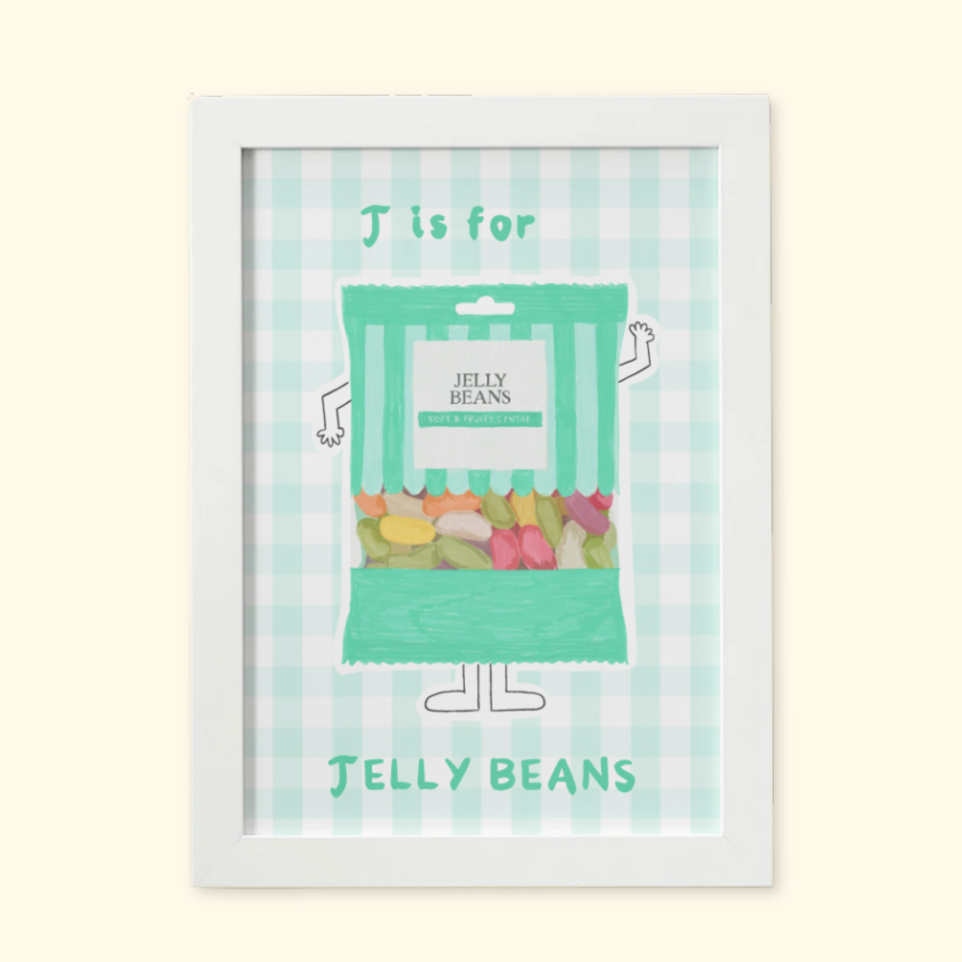 J is for Jelly Beans mockup