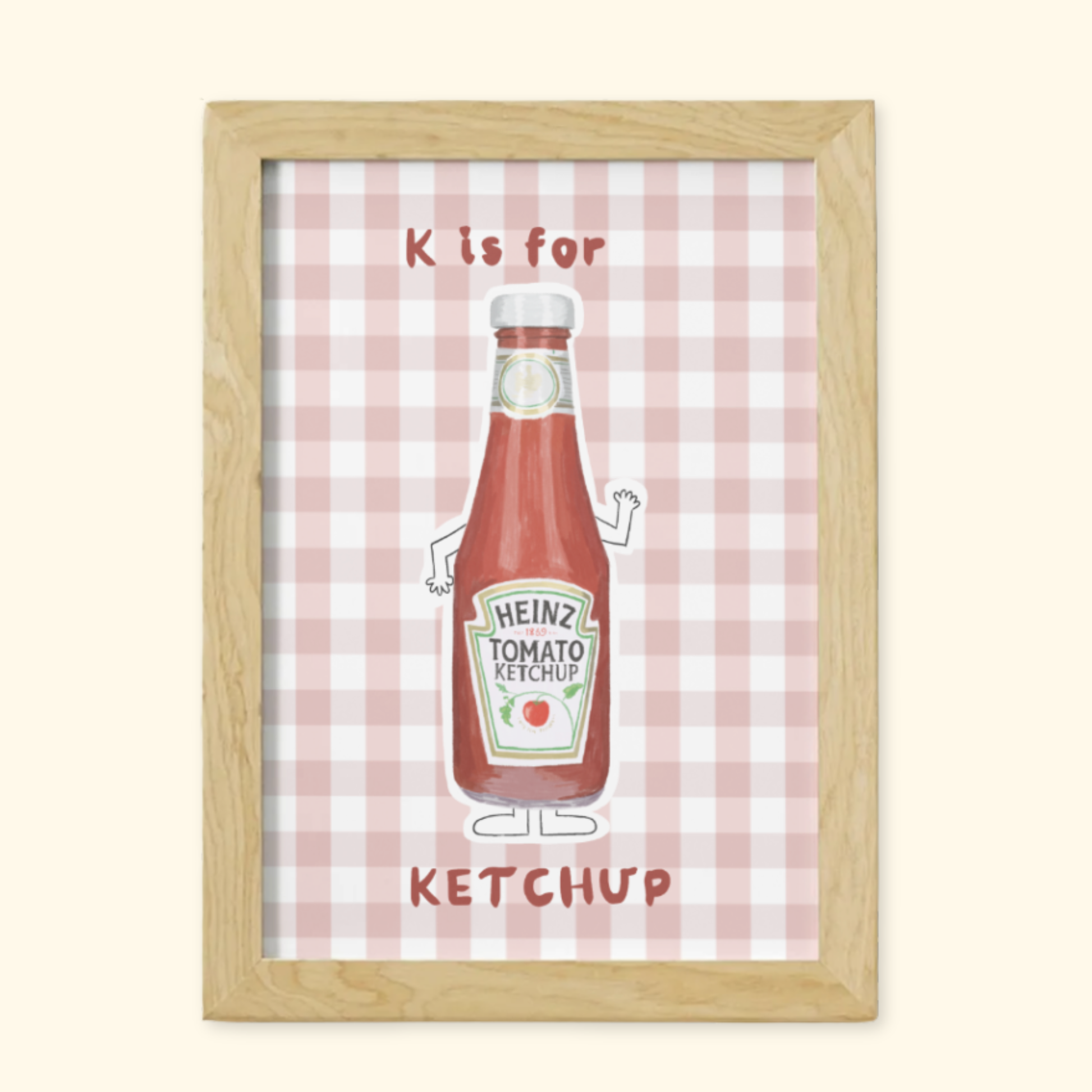 K is for Ketchup mockup