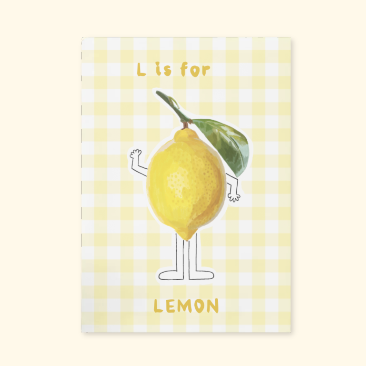 L is for Lemon mockup
