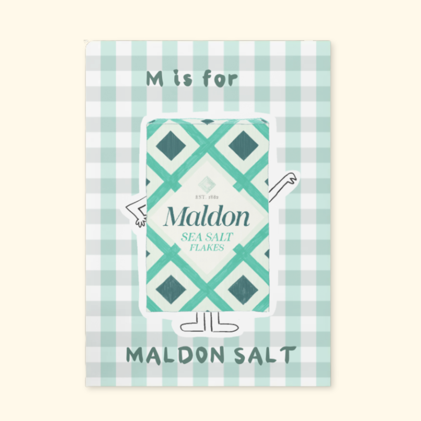 M is for Maldon Salt mockup