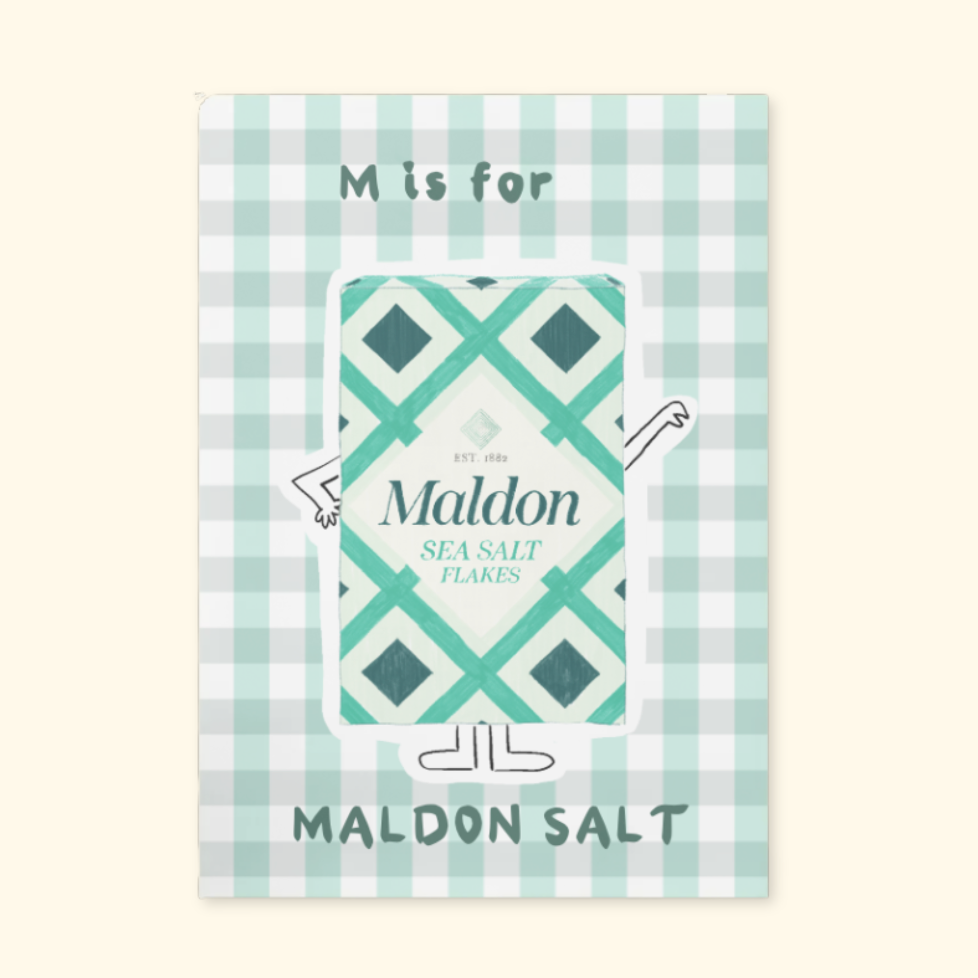 M is for Maldon Salt mockup