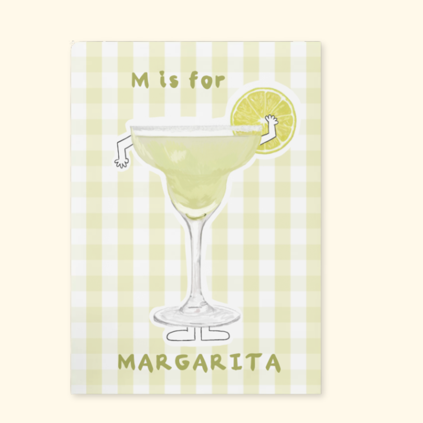 M is for Margarita mockup