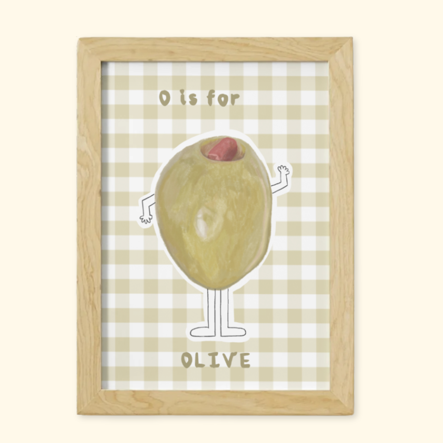 O is for Olive mockup