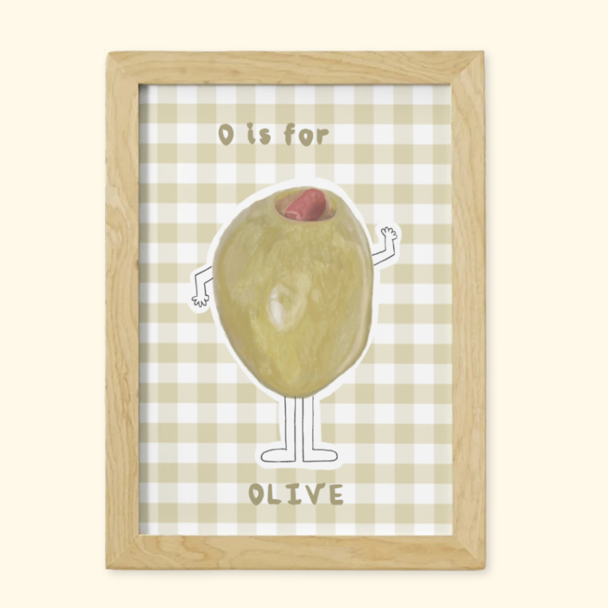 O is for Olive mockup