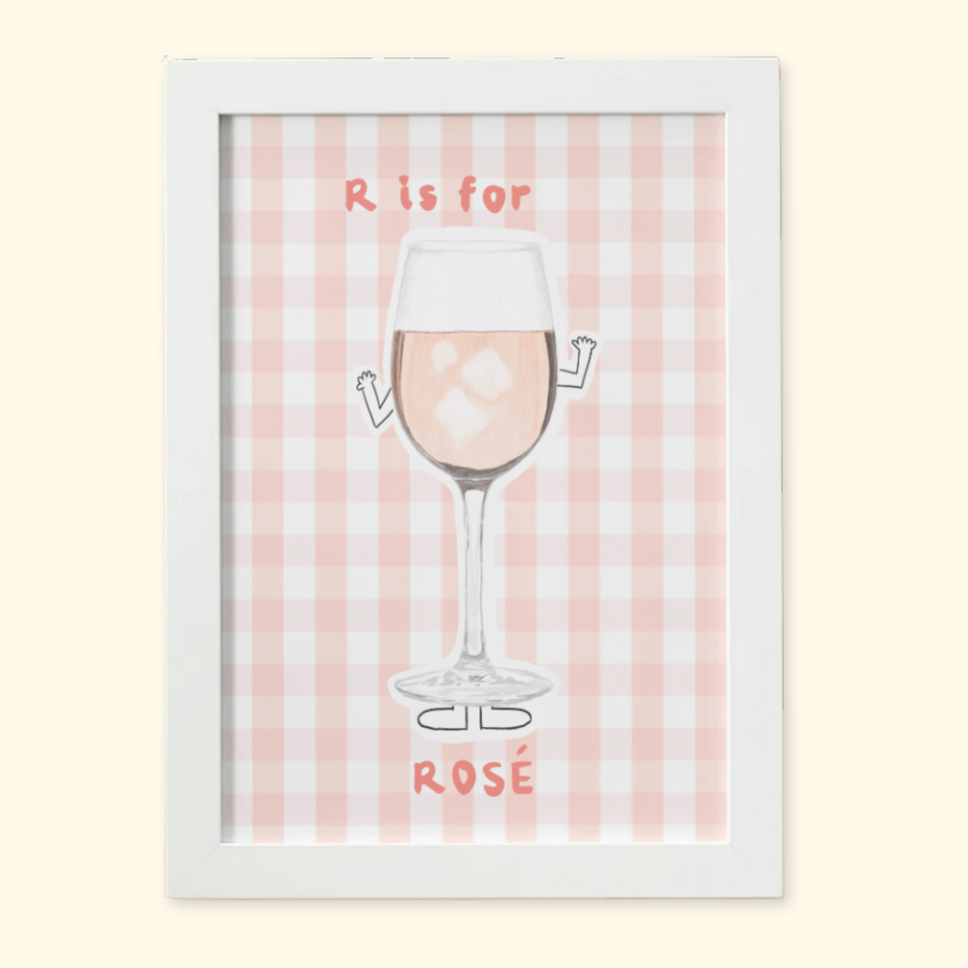 R is for Rosé mockup