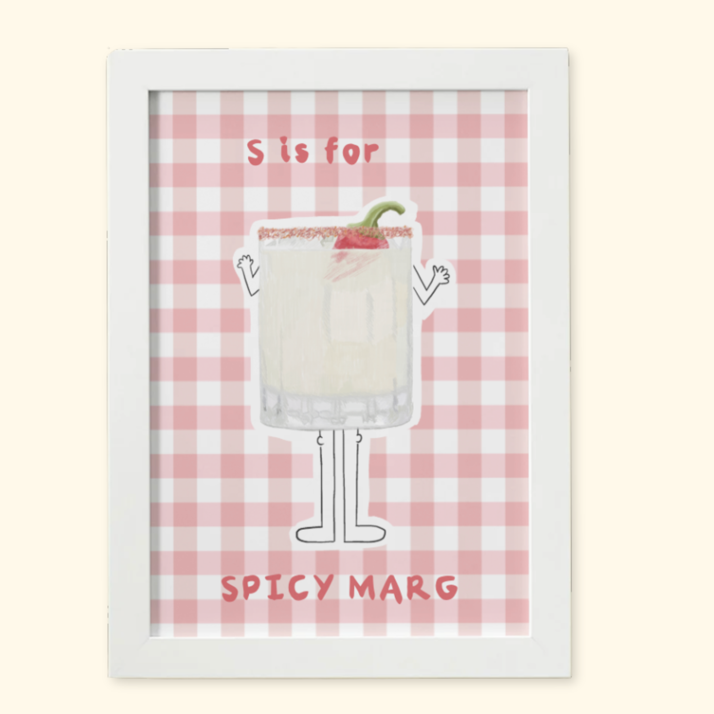 S is for Spicy Marg mockup