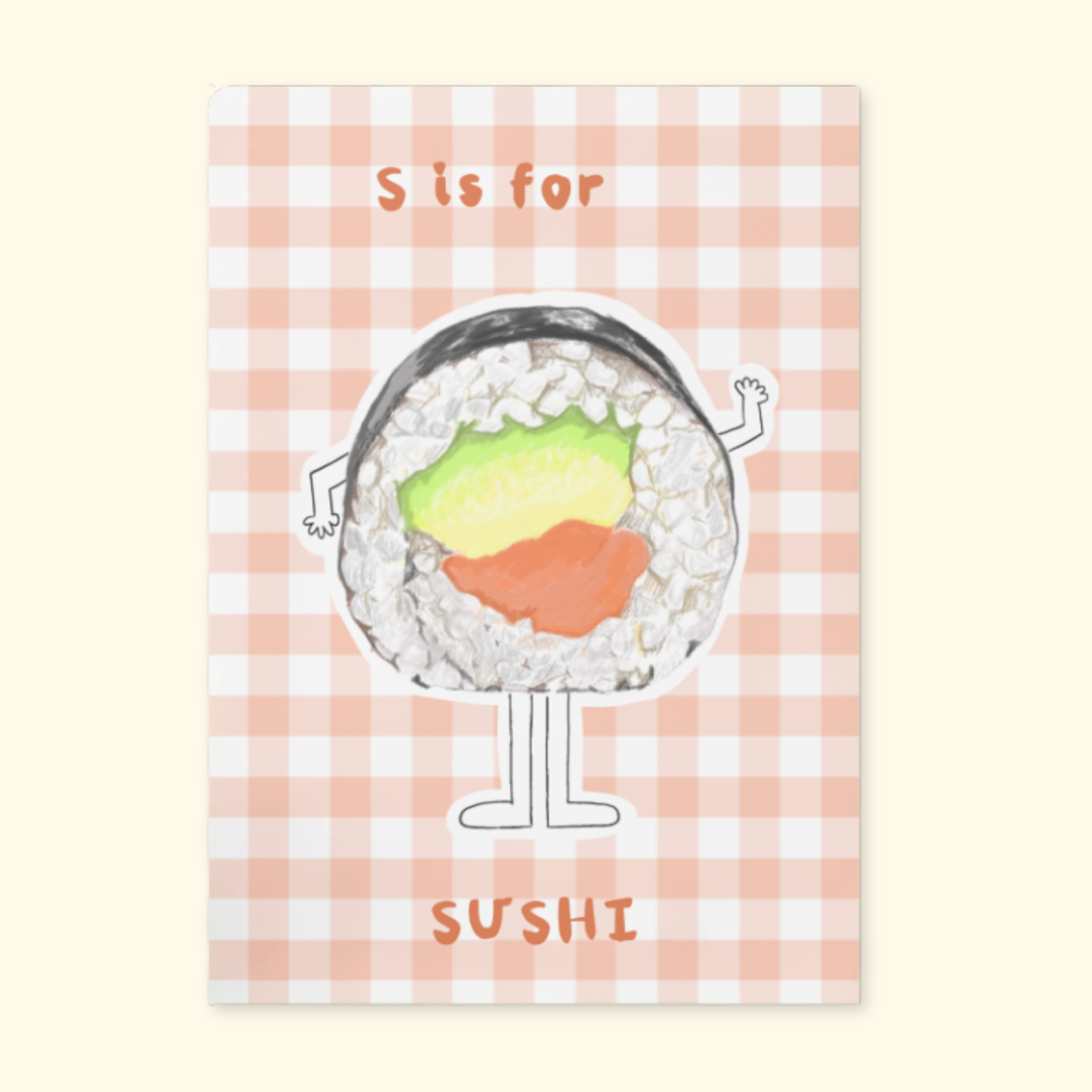 S is for Sushi mockup