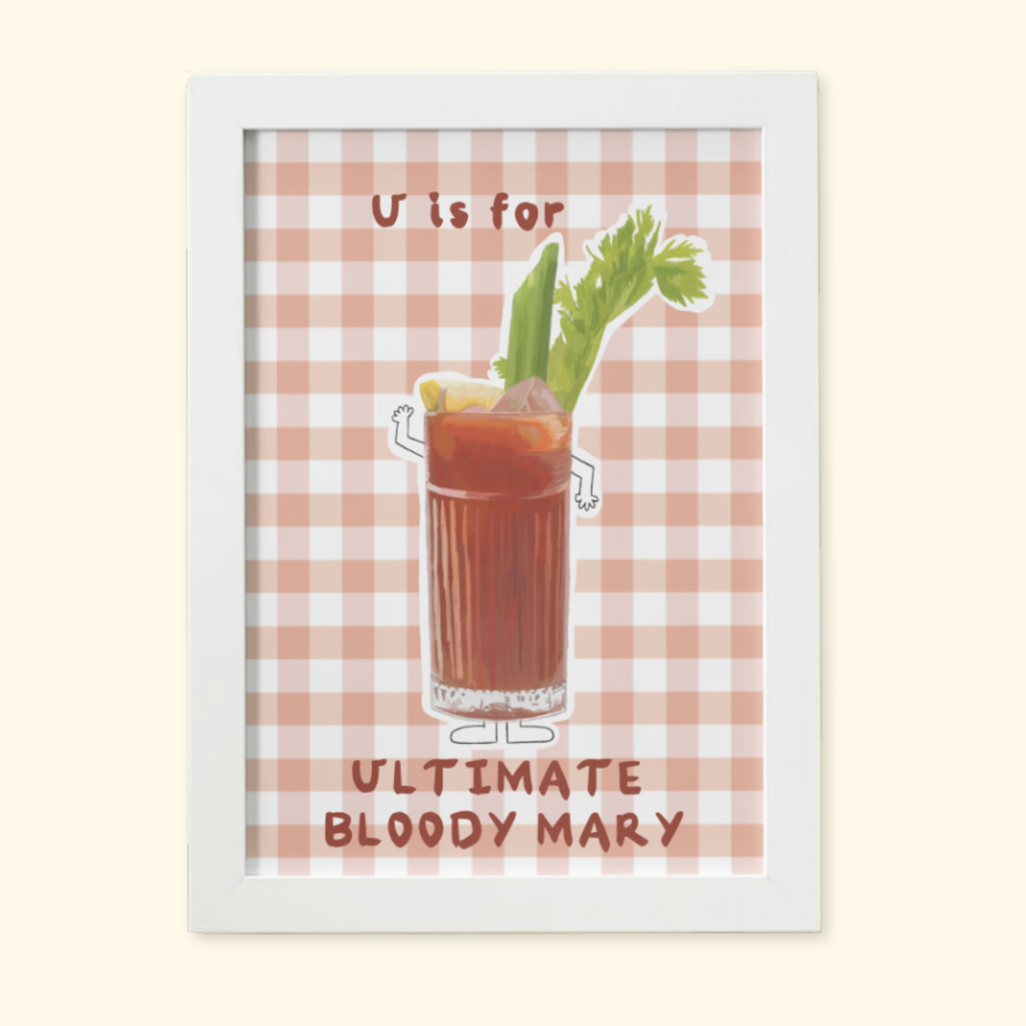 U is for Ultimate Bloody Mary mockup