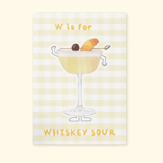 W is for Whiskey Sour mockup