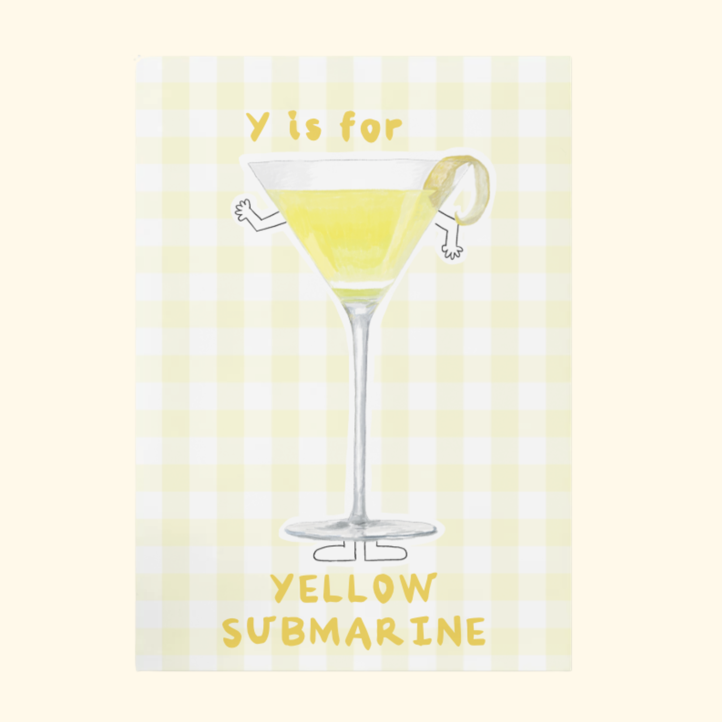 Y is for Yellow Submarine mockup
