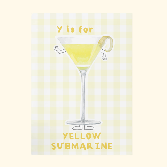 Y is for Yellow Submarine mockup