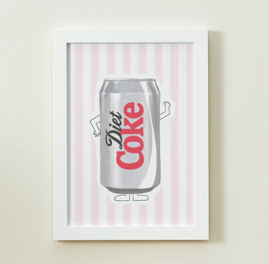 Pink Diet Coke Print
