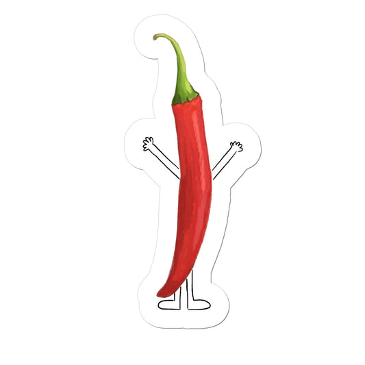 Red Long Chilli Sticker